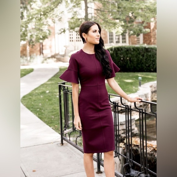 Rachel Parcell Dresses & Skirts - Rachel Parcell Rich Burgundy Midi Dress